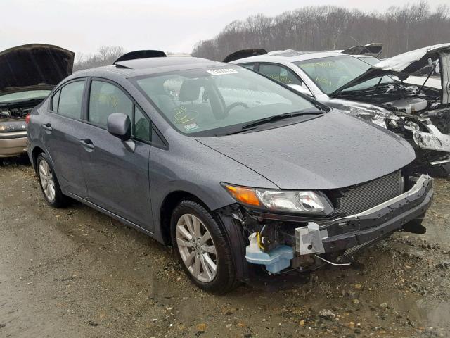 2HGFB2F87CH609536 - 2012 HONDA CIVIC EX GRAY photo 1