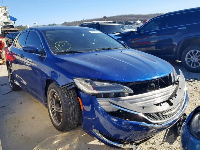 1C3CCCABXFN674419 - 2015 CHRYSLER 200 LIMITE BLUE photo 1