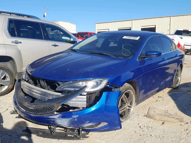 1C3CCCABXFN674419 - 2015 CHRYSLER 200 LIMITE BLUE photo 2