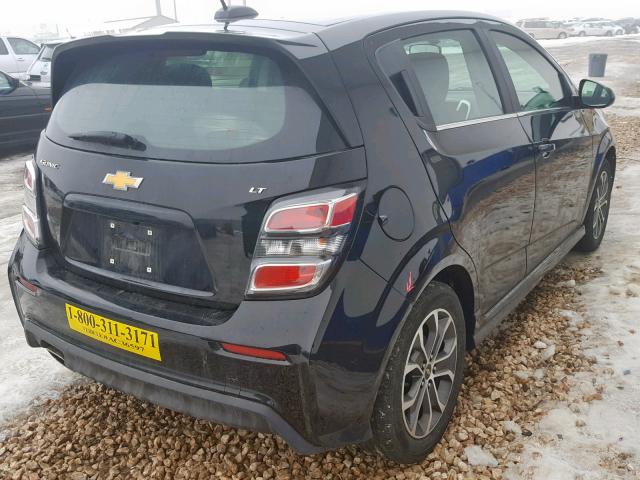 1G1JD6SH5H4177672 - 2017 CHEVROLET SONIC LT BLACK photo 4