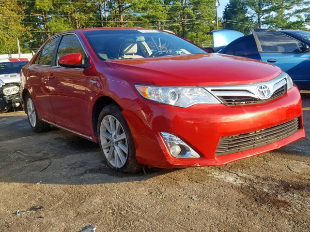 4T1BD1FK6EU117248 - 2014 TOYOTA CAMRY HYBR RED photo 1