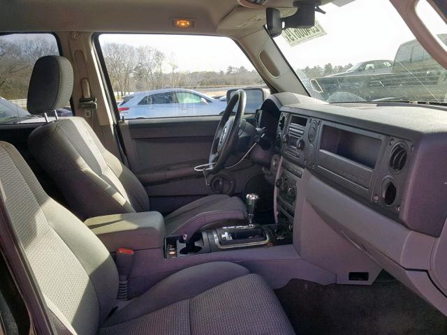 1J8HG48N36C231979 - 2006 JEEP COMMANDER შავი ფოტო 5