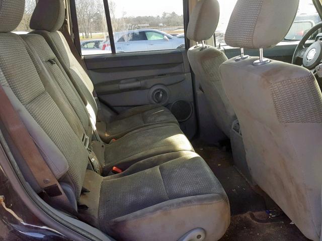 1J8HG48N36C231979 - 2006 JEEP COMMANDER შავი ფოტო 6