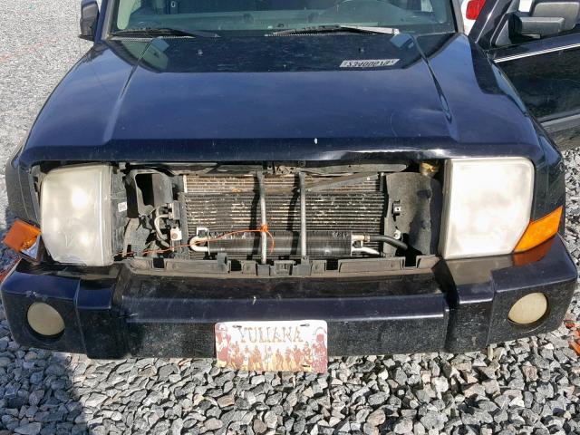 1J8HG48N36C231979 - 2006 JEEP COMMANDER შავი ფოტო 7