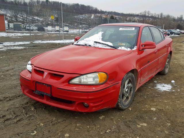 1G2NW52E62C106050 - 2002 PONTIAC GRAND AM G RED photo 2