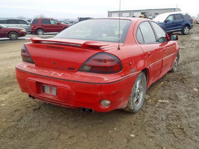 1G2NW52E62C106050 - 2002 PONTIAC GRAND AM G RED photo 4