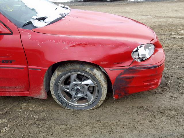 1G2NW52E62C106050 - 2002 PONTIAC GRAND AM G RED photo 9