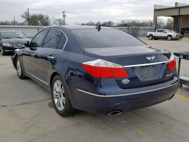 KMHGC46F99U041558 - 2009 HYUNDAI GENESIS 4. BLUE photo 3