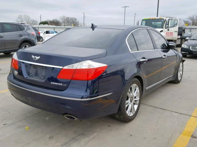 KMHGC46F99U041558 - 2009 HYUNDAI GENESIS 4. BLUE photo 4