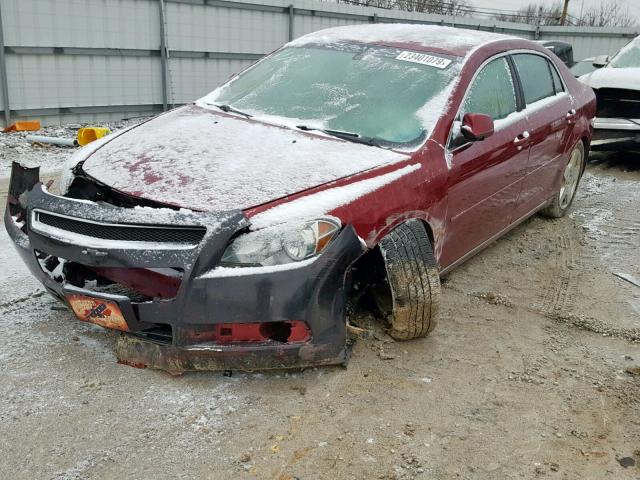 1G1ZJ57769F185372 - 2009 CHEVROLET MALIBU 2LT RED photo 2