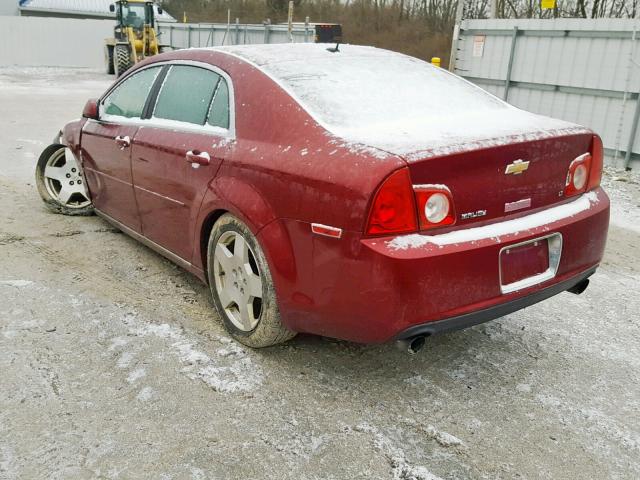 1G1ZJ57769F185372 - 2009 CHEVROLET MALIBU 2LT RED photo 3