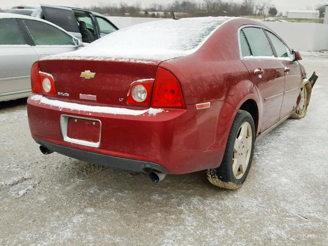 1G1ZJ57769F185372 - 2009 CHEVROLET MALIBU 2LT RED photo 4