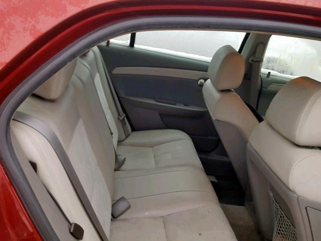 1G1ZJ57769F185372 - 2009 CHEVROLET MALIBU 2LT RED photo 6