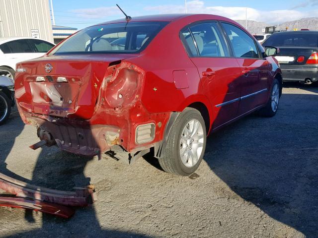 3N1AB6AP3CL747583 - 2012 NISSAN SENTRA 2.0 RED photo 4