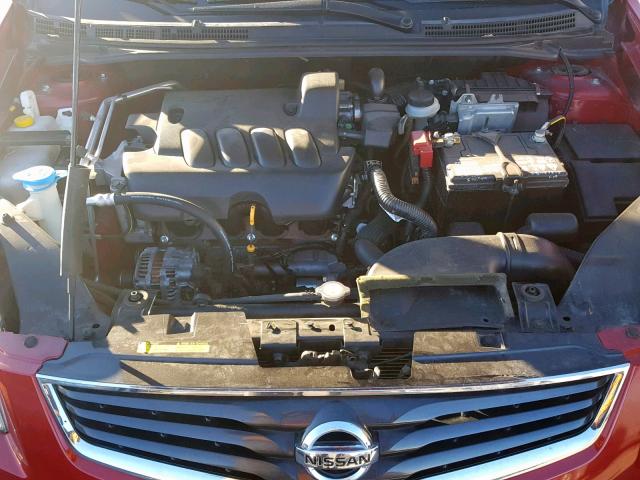 3N1AB6AP3CL747583 - 2012 NISSAN SENTRA 2.0 RED photo 7