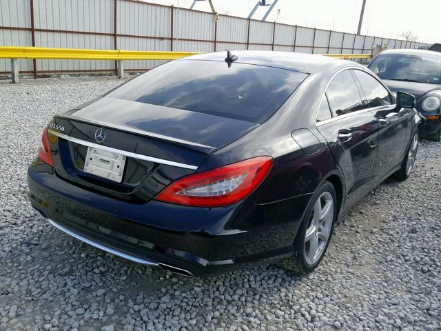 WDDLJ7DB1DA061670 - 2013 MERCEDES-BENZ CLS 550 BLACK photo 4