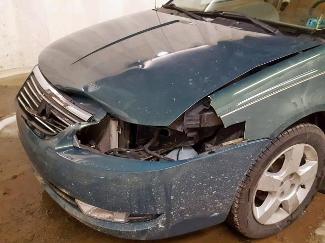 1G8AL55F97Z163932 - 2007 SATURN ION LEVEL GREEN photo 9