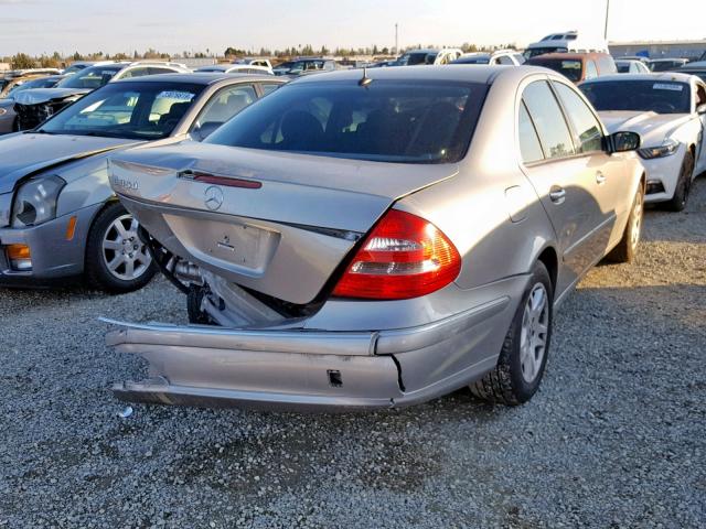 WDBUF56J16A821400 - 2006 MERCEDES-BENZ E 350 SILVER photo 4