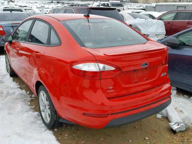 3FADP4BJ2FM161682 - 2015 FORD FIESTA SE RED photo 3