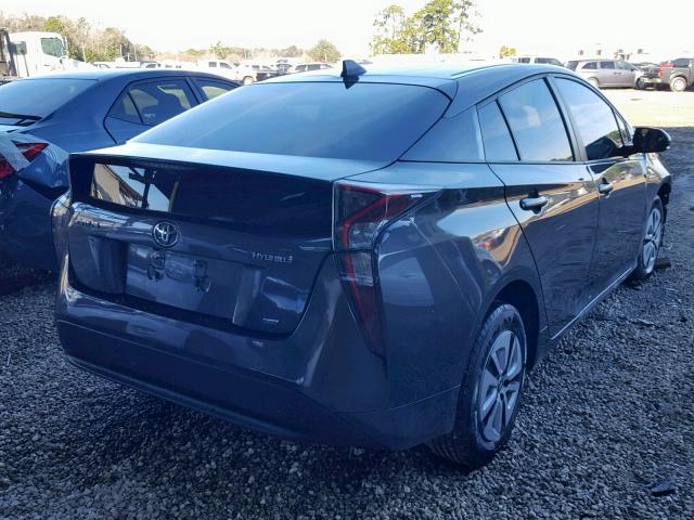 JTDKARFU5G3513709 - 2016 TOYOTA PRIUS GRAY photo 4