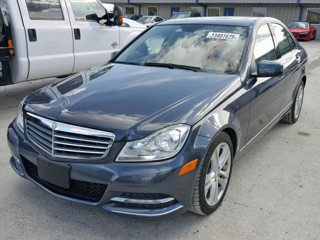 WDDGF4HBXDR254543 - 2013 MERCEDES-BENZ C 250 GRAY photo 2