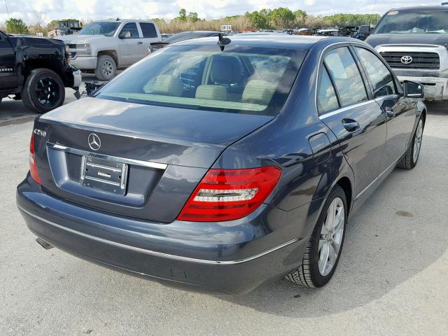 WDDGF4HBXDR254543 - 2013 MERCEDES-BENZ C 250 GRAY photo 4