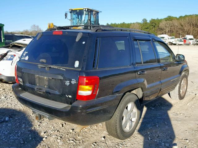 1J4GX58N61C661064 - 2001 JEEP GRAND CHER BLACK photo 4