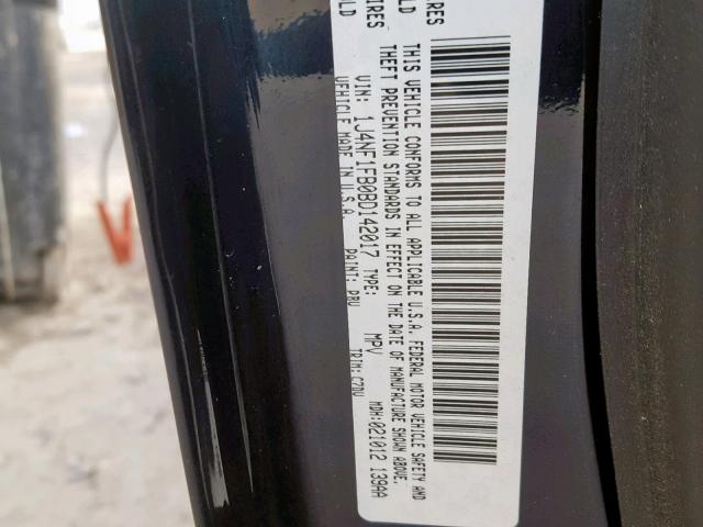 1J4NF1FB0BD142017 - 2011 JEEP COMPASS SP ლურჯი ფოტო 10