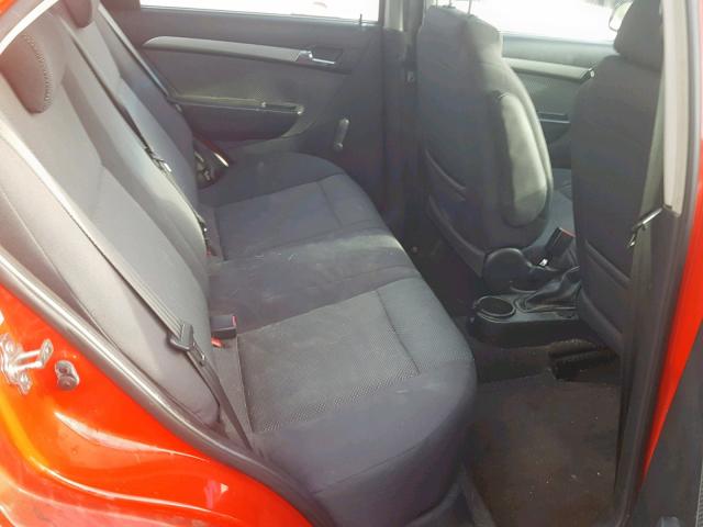 KL1TD56E89B385561 - 2009 CHEVROLET AVEO LS RED photo 6