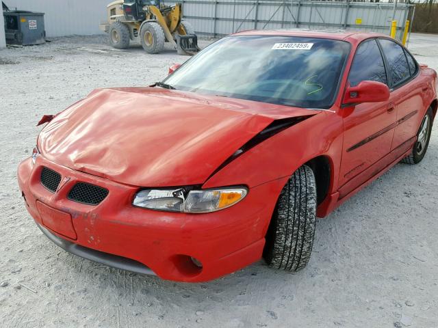 1G2WP52K32F104388 - 2002 PONTIAC GRAND PRIX RED photo 2