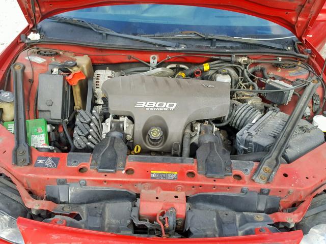 1G2WP52K32F104388 - 2002 PONTIAC GRAND PRIX RED photo 7