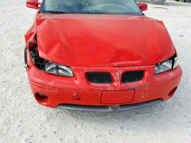 1G2WP52K32F104388 - 2002 PONTIAC GRAND PRIX RED photo 9