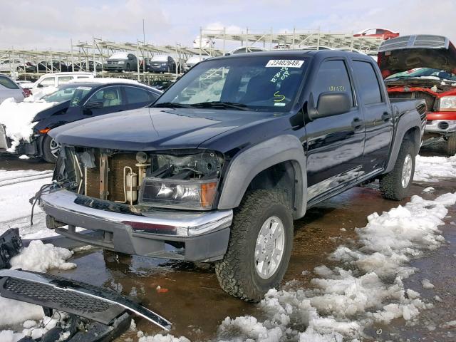 1GCDT13E878167997 - 2007 CHEVROLET COLORADO BLACK photo 2