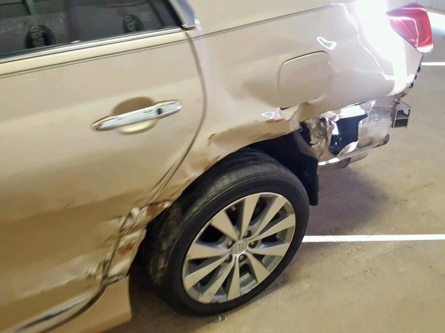 4T1BK3DB0BU381453 - 2011 TOYOTA AVALON BAS Qızıl foto 9