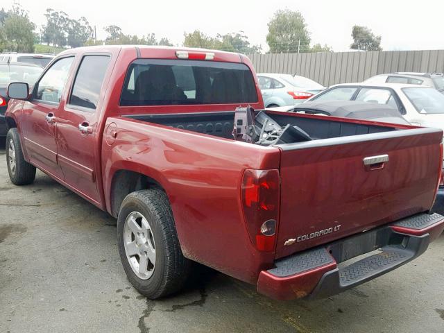 1GCDSCF93B8131219 - 2011 CHEVROLET COLORADO L BURGUNDY photo 3