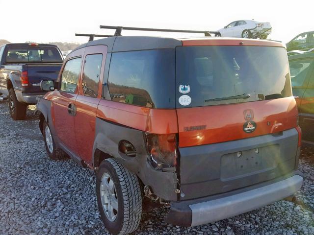 5J6YH28544L012223 - 2004 HONDA ELEMENT EX ORANGE photo 3