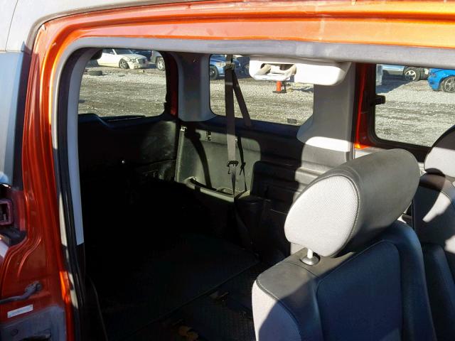 5J6YH28544L012223 - 2004 HONDA ELEMENT EX ORANGE photo 6