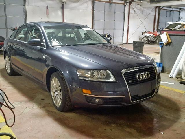 WAUDH74F56N149336 - 2006 AUDI A6 3.2 QUA BLUE photo 1