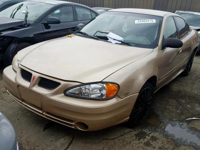 1G2NE52E65M164029 - 2005 PONTIAC GRAND AM S GOLD photo 2