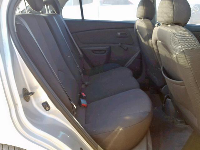 KNADE123266161579 - 2006 KIA RIO SILVER photo 6