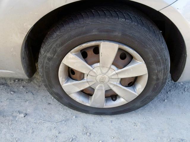 KNADE123266161579 - 2006 KIA RIO SILVER photo 9