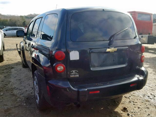 3GNDA13D88S528609 - 2008 CHEVROLET HHR LS Negro foto 3