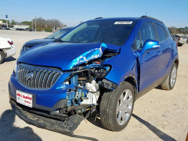 KL4CJCSB2GB612932 - 2016 BUICK ENCORE BLUE photo 2