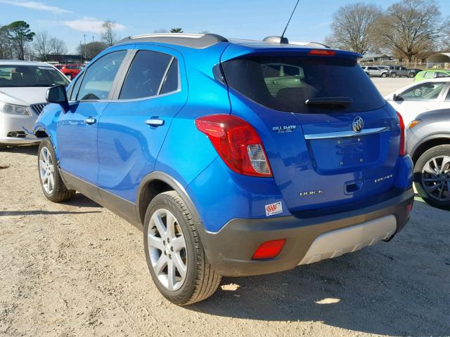 KL4CJCSB2GB612932 - 2016 BUICK ENCORE BLUE photo 3