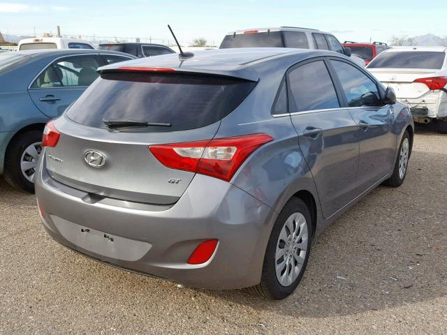 KMHD35LH7GU303766 - 2016 HYUNDAI ELANTRA GT CHARCOAL photo 4