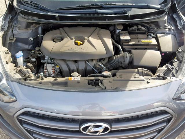 KMHD35LH7GU303766 - 2016 HYUNDAI ELANTRA GT CHARCOAL photo 7