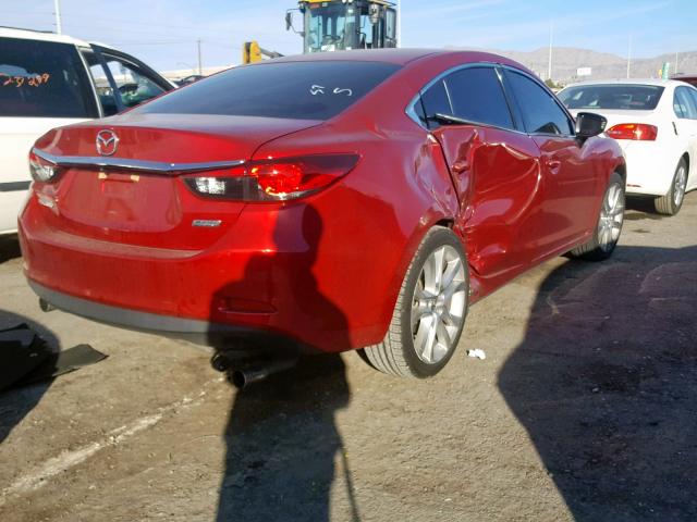 JM1GJ1V6XE1146955 - 2014 MAZDA 6 TOURING RED photo 4