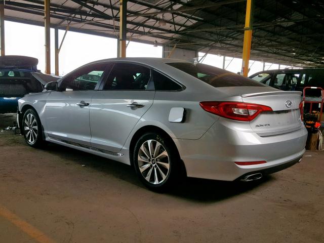 5NPE34AF6GH380241 - 2016 HYUNDAI SONATA SPO SILVER photo 3