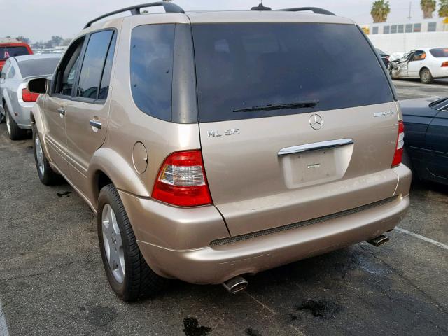 4JGAB74E63A408137 - 2003 MERCEDES-BENZ ML 55 GOLD photo 3