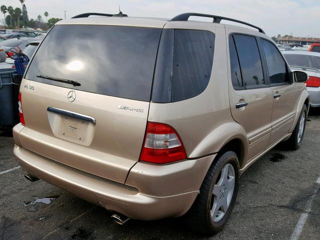 4JGAB74E63A408137 - 2003 MERCEDES-BENZ ML 55 GOLD photo 4